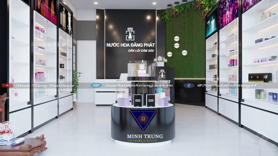 thiết kế shop nước hoa 25m2