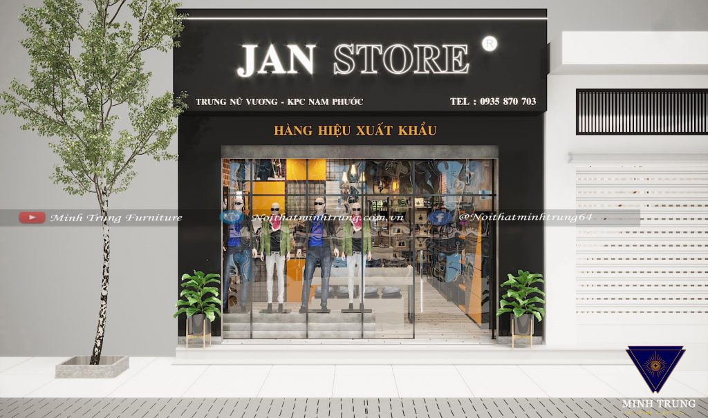 thiết kế shop thời trang nam đẹp