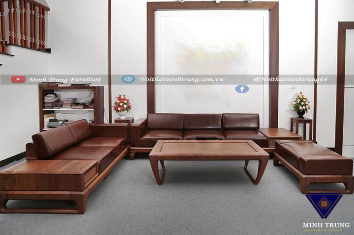 mẫu bàn ghế sofa gỗ tự nhiên